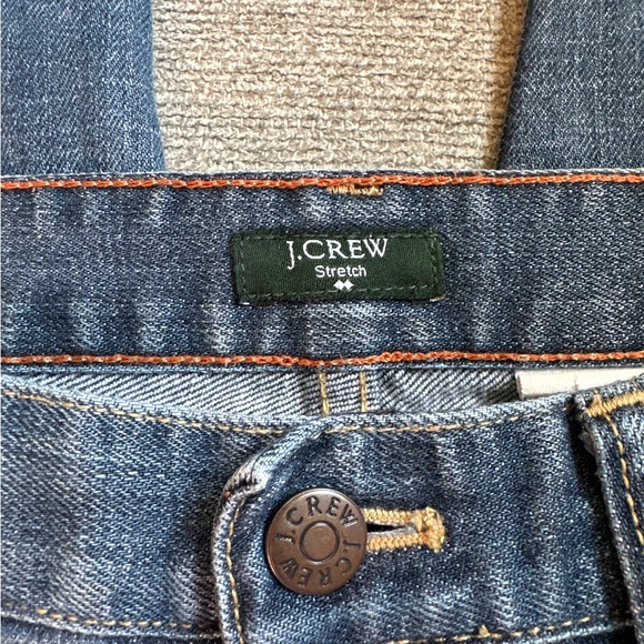 J.Crew Cropped Jeans Sz 29 Blue Dark Wash Stretch Preppy Denim Mid Rise - Picture 6 of 7